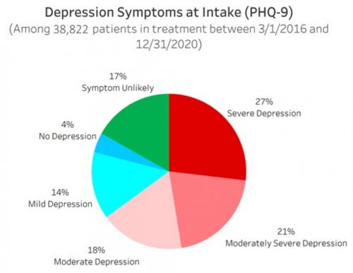 Depression Symptoms at Intake (PHQ-9)
