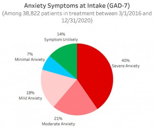 Anxiety Symptoms at Intake (GAD-7)