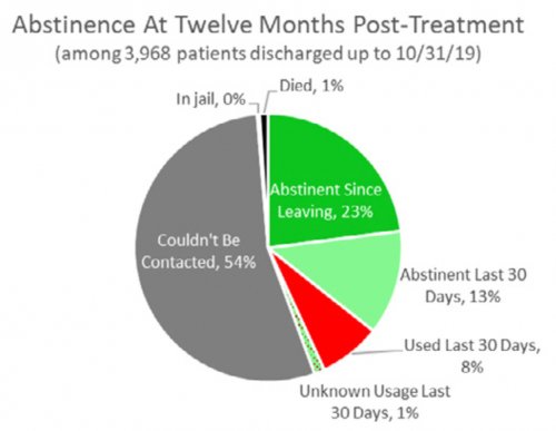 Abstinence At Twelve Months Post-Treatment