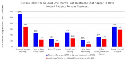 Actions Taken For At Least One Month Post-Treatment That Appear To Have Helped Patients Remain Abstinent
