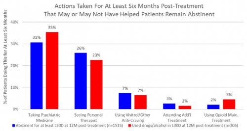 Actions Taken For At Least Six Months Post-Treatment That May or May Not Have Helped Patients Remain Abstinent