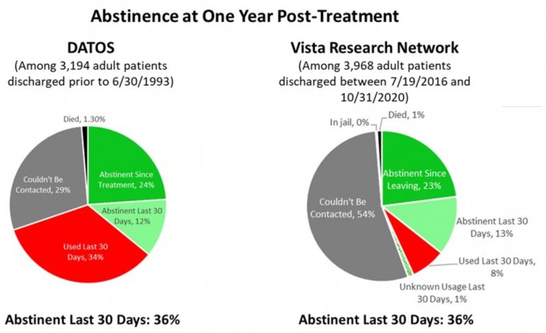 Abstinence at One Year Post-Treatment